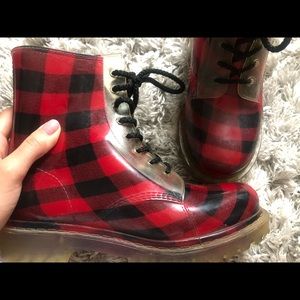 Plaid waterproof doc Martin knock offs!